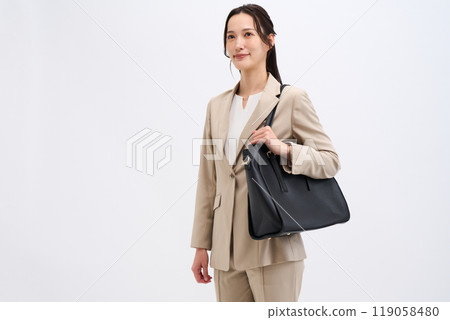 Business woman with business bag 119058480