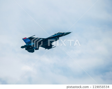 F-2 fighter jet demonstration flight F-2 fighter jet demonstration flight 119058534