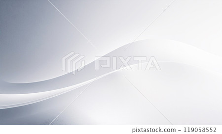 Smooth and transparent silver wave background material 119058552