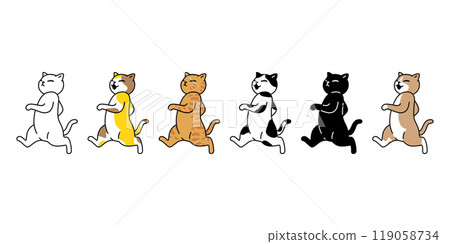 cat vector kitten calico running walking icon neko pet cartoon character munchkin illustration symbol clip art isolated cat vector kitten calico running walking icon neko pet cartoon character munchkin illustration symbol clip art isolated 119058734