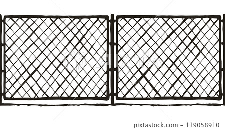 Fence. Vector drawing Fence. Vector drawing 119058910