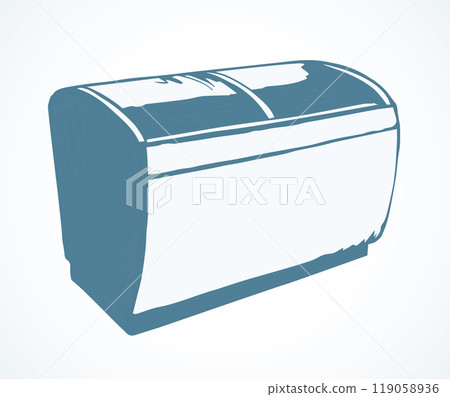 Freezer to store. Vector drawing 119058936