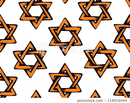 Jewish holiday symbol. Vector drawing Jewish holiday symbol. Vector drawing 119058944