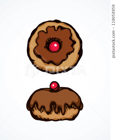 Donut. Vector drawing Donut. Vector drawing 119058959