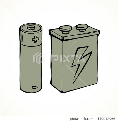 Battery. Vector drawing 119058966