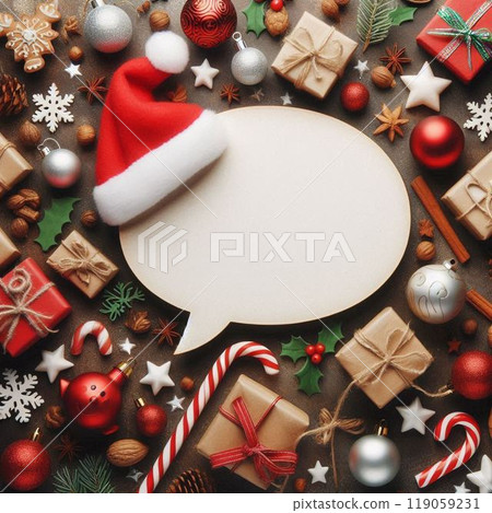 Christmas speech bubble Christmas speech bubble 119059231