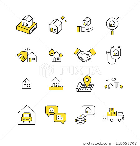房地產圖標集 119059708