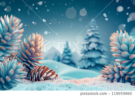 Winter background of snow 119059860