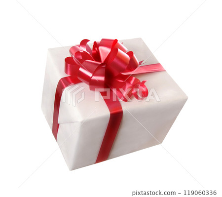 gift with red bow 119060336