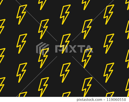 Lightning pattern. Dark background. Vector illustration 119060558