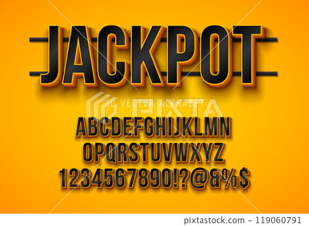 Vector 3d Black Alphabet Font Set with Yellow Frame and Shadow on Holding Console Background. Modern Typeface Design Collection with ABC, Number and Special Characters for Banner, Poster or Invitation Vector 3d Black Alphabet Font Set with Yellow Frame and Shadow on Holding Console Background. Modern Typeface Design Collection with ABC, Number and Special Characters for Banner, Poster or Invitation 119060791