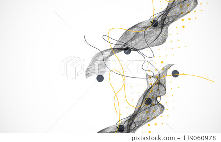 Abstract art background. Modern science or technology art elements. Surface illustration. Vector. 119060978