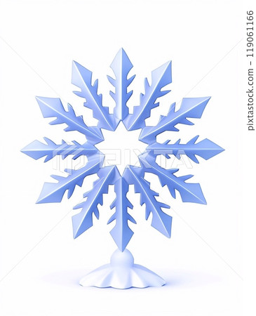 Snowflake on a light white background, with shine and glitter, copy space. Winter, New Year, Christmas Snowflake on a light white background, with shine and glitter, copy space. Winter, New Year, Christmas 119061166