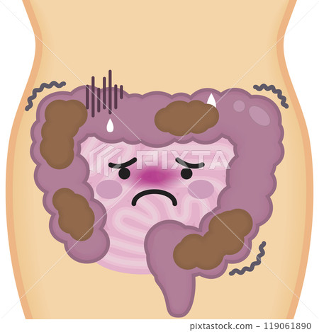 Unhealthy intestines Unhealthy intestines 119061890