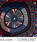 Ethnic art tribal style background 6 119061987