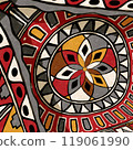 Ethnic art tribal style background 9 119061990