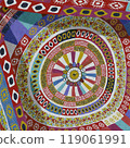Ethnic art tribal style background 10 119061991