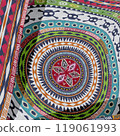 Ethnic art tribal style background 12 119061993