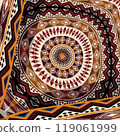 Ethnic art tribal style background 18 119061999