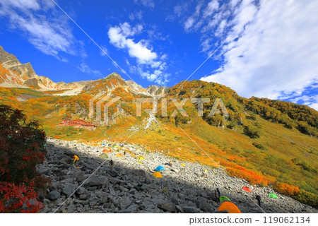 Spectacular autumn foliage at Karasawa in the Northern Alps Spectacular autumn foliage at Karasawa in the Northern Alps 119062134