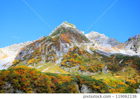 Spectacular autumn foliage at Karasawa in the Northern Alps, Mount Kitahotaka Spectacular autumn foliage at Karasawa in the Northern Alps, Mount Kitahotaka 119062136