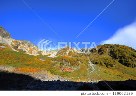 北阿爾卑斯山唐澤的壯麗秋葉 北阿爾卑斯山唐澤的壯麗秋葉 119062189