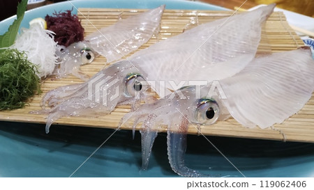 "Fresh live squid sashimi from Yobuko | A gift from the crystal clear sea" "Fresh live squid sashimi from Yobuko | A gift from the crystal clear sea" 119062406