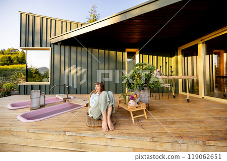 Relaxing at the Mountain Retreat 119062651