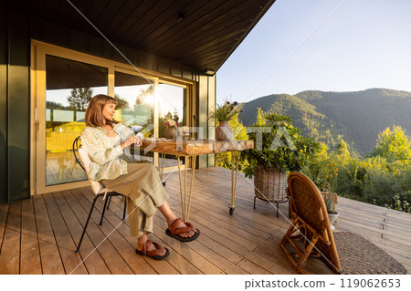 Morning Coffee with a View Morning Coffee with a View 119062653