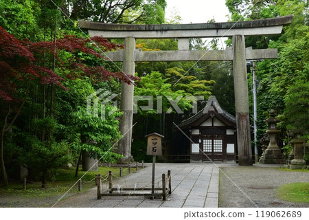 京都樂南的守護神石清水八幡宮第三鳥居 京都樂南的守護神石清水八幡宮第三鳥居 119062689