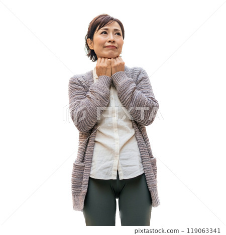 Middle-aged woman illustration 119063341