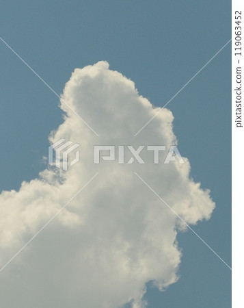 Pure white clouds like a white horse in the blue sky Pure white clouds like a white horse in the blue sky 119063452