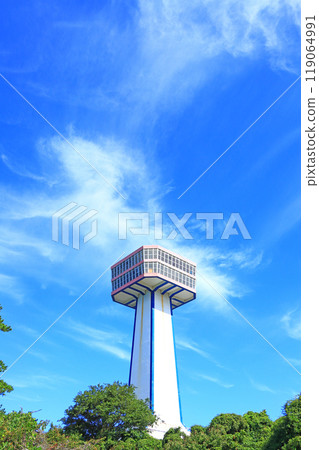 View of Tojinbo Tower, Sakai City, Fukui Prefecture 119064991