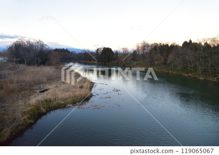 JR東日本水郡線從越江站到郡山站的車窗景觀（2022年12月） 119065067
