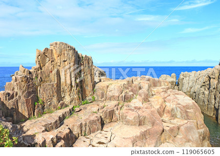 Scenery of Tojinbo, Sakai City, Fukui Prefecture 119065605