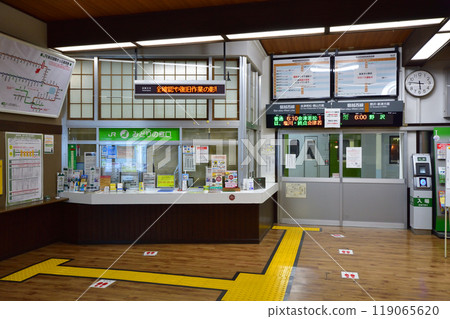 JR東日本磐越西線會津若松站、喜多方站的清晨風景（2022年12月） 119065620