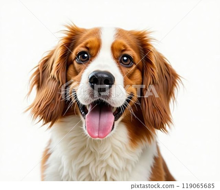 可愛的 Koykerhondier 小狗 - 荷蘭德科伊獵犬的微笑 可愛的 Koykerhondier 小狗 - 荷蘭德科伊獵犬的微笑 119065685