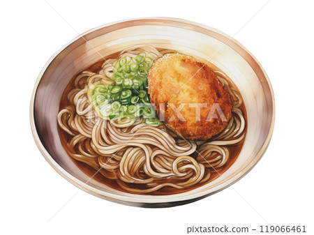 炸肉餅蕎麥麵 AI 生成圖像 119066461