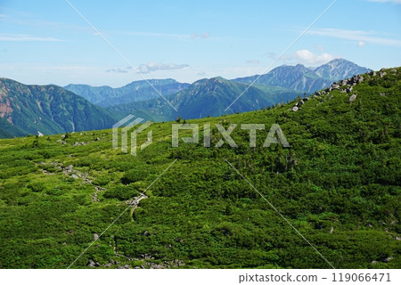 日本最後的未開發地區雲平阿爾卑斯花園附近的風景 119066471