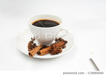 cookies, coffee and cinnamon 119066880