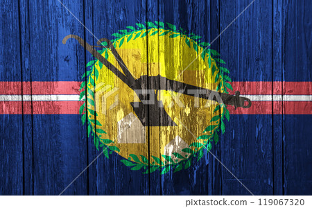 Flag of the city of Saint Louis County, Missouri,USA, on a background of a wooden fence. Conceptual collage Flag of the city of Saint Louis County, Missouri,USA, on a background of a wooden fence. Conceptual collage 119067320