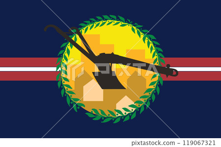 Flag of the city of Saint Louis County, Missouri,USA, original colors and proportions. Illustration Flag of the city of Saint Louis County, Missouri,USA, original colors and proportions. Illustration 119067321