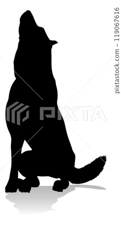 Dog Silhouette Pet Animal 119067616