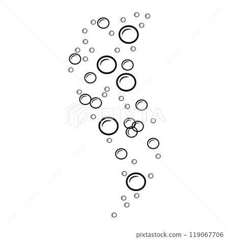 Soap bubbles icon in linear style. Doodle illustration of water balloons on white. Air bubbles outline Soap bubbles icon in linear style. Doodle illustration of water balloons on white. Air bubbles outline 119067706