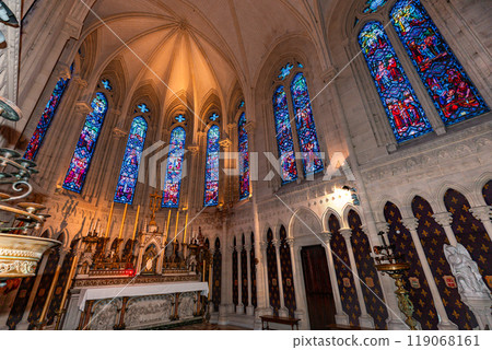 basilica of our lady de la delivrande, normandy, France 119068161