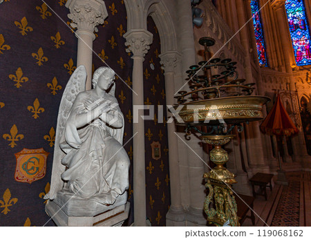 basilica of our lady de la delivrande, normandy, France 119068162