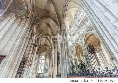 Cathedral Saint Ouen of Rouen, France, interiors 119068198