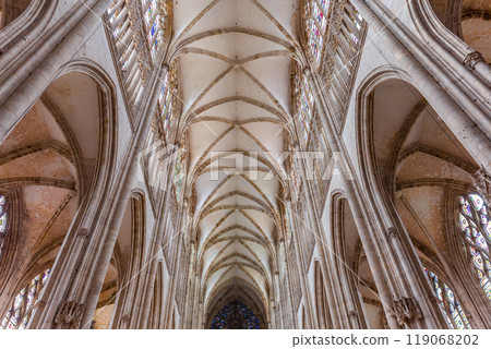 Cathedral Saint Ouen of Rouen, France, interiors 119068202