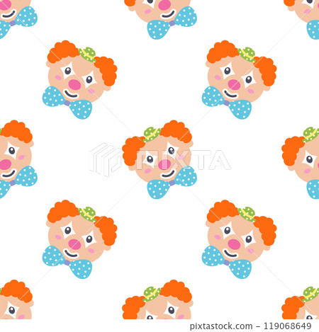 circus clown seamless pattern 119068649