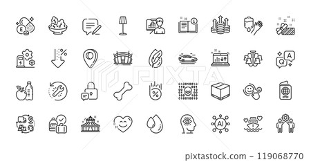 Vitamin e, Oil drop and Hypoallergenic tested line icons pack. AI, Question and Answer, Map pin icons. Recovery tool, Blood, Meditation eye web icon. Loan percent, Manual, Budget pictogram. Vector Vitamin e, Oil drop and Hypoallergenic tested line icons pack. AI, Question and Answer, Map pin icons. Recovery tool, Blood, Meditation eye web icon. Loan percent, Manual, Budget pictogram. Vector 119068770